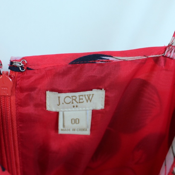 J.Crew Coral & Navy Mini Floral Printed Dress - Picture 6 of 6